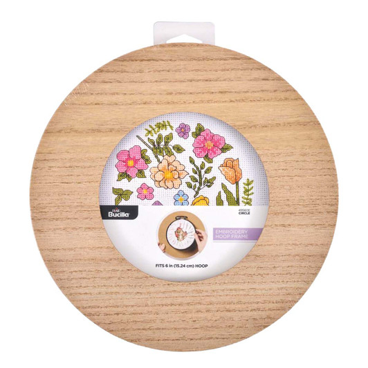 Bucilla 6" Circle Embroidery Hoop Frame Wood Frame
