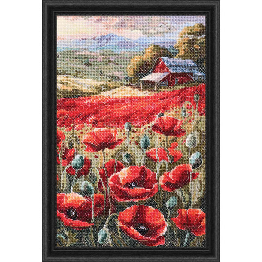 Abris Art Poppies at Sunset Counted Cross-Stitch Kit Abris Art Poppies at Sunset Counted Cross-Stitch Kit