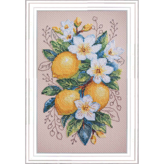 Abris Art Lemon Mood Kit & Frame Counted Cross-Stitch Abris Art Lemon Mood Kit & Frame Counted Cross-Stitch