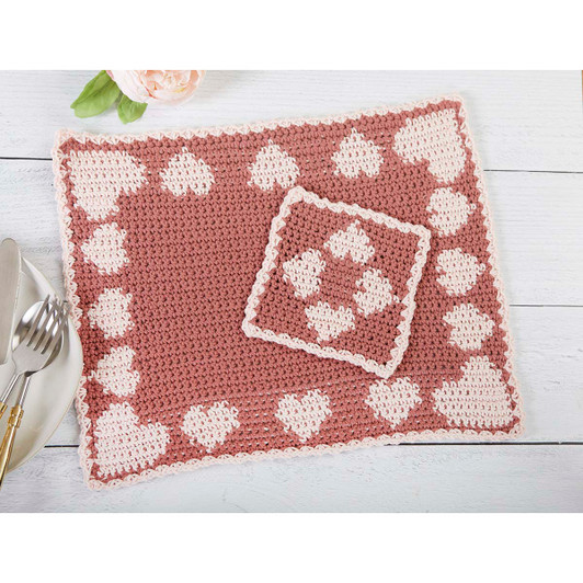 Herrschners Be Mine Place Mats & Coasters Free Download Herrschners Be Mine Place Mats & Coasters Free Download