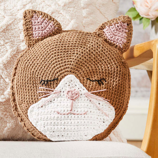 Herrschners Kitty Cuddles Pillow Yarn Pack
