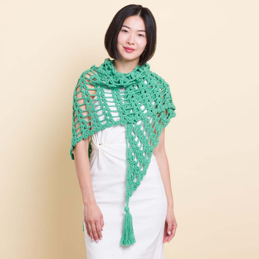 Caron Wrapped in Luxury Shawl Crochet Kit Caron Wrapped in Luxury Shawl Crochet Kit