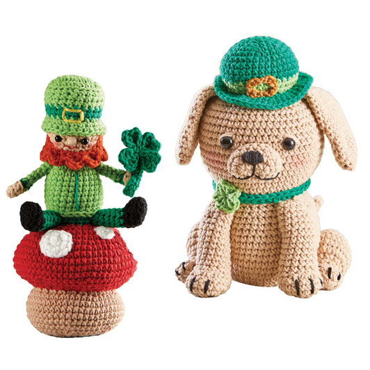 Herrschners We Like to Patty & Lucky Dog-Buy Both Crochet Kit
