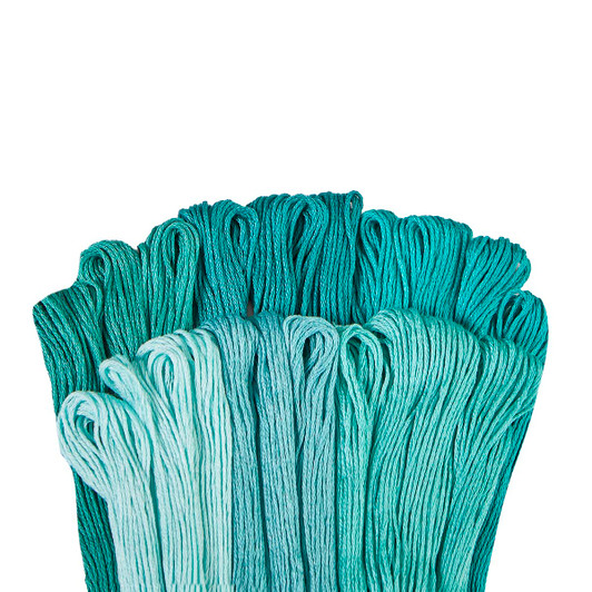Craftways Teal-rific Value Floss Pack, 20 Skeins Floss Craftways Teal-rific Value Floss Pack, 20 Skeins Floss