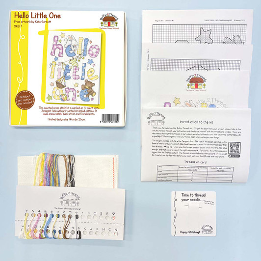 Bothy Threads Hello Little One Counted Cross-Stitch Kit