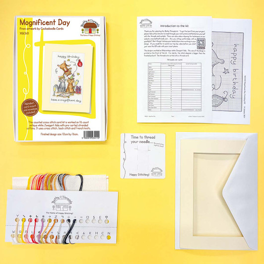 Bothy Threads Magnificent Day Greeting Card Counted Cross-Stitch Kit