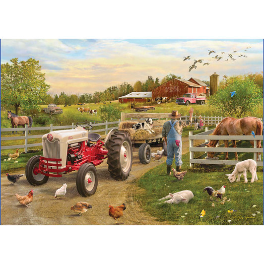 Eurographics Farmer's Ford Tractor Jigsaw Puzzle