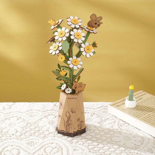 Robotime Chamomile Flower Model - Wood
