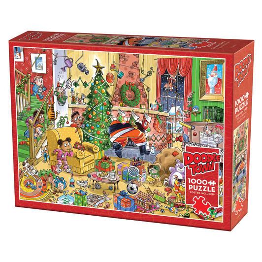 Doodle Town Catching Santa Jigsaw Puzzle