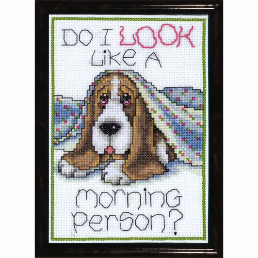 Design Works Morning Dog Counted Cross-Stitch Kit