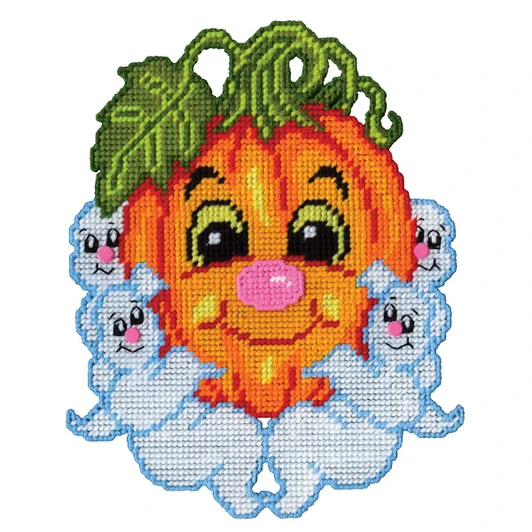 Design Works Pumpkin & Ghosts Plastic Canvas Kit