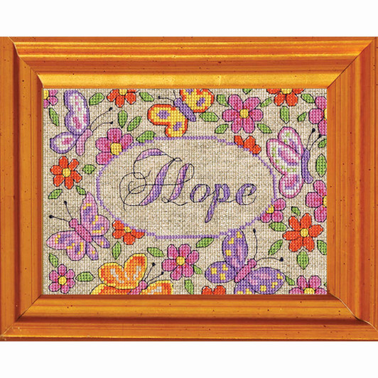 Design Works Hope w/ FREE Frame Counted Cross-Stitch Kit