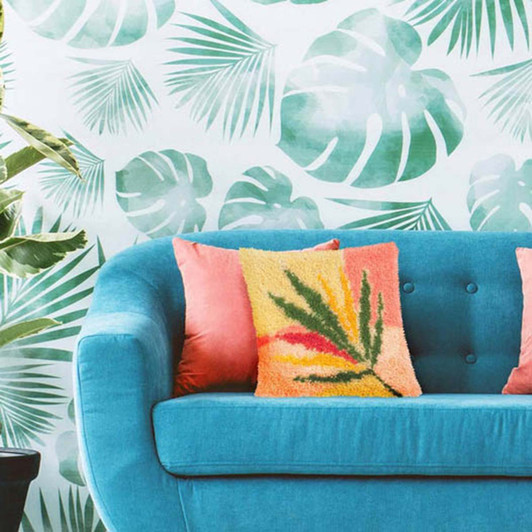 Palm Pillow Cover Latch Hook Kit