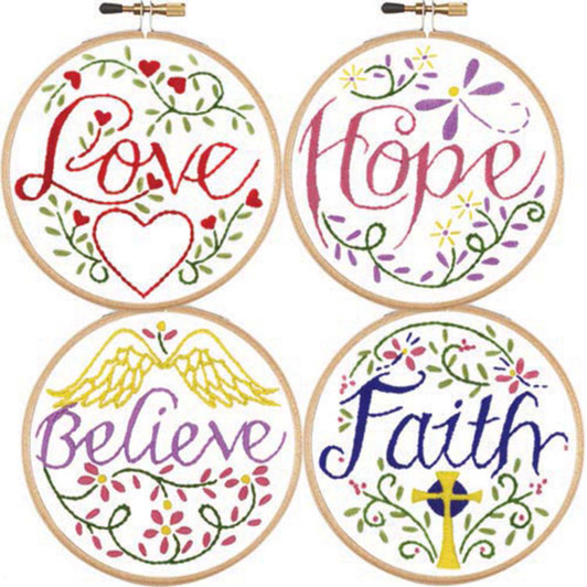 Herrschners Inspirational Mini Hoops Embroidery Free Download