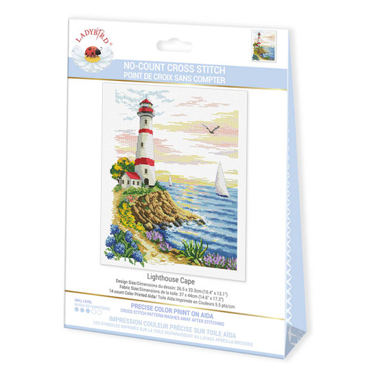 Needleart World Lighthouse Cape No Count Counted Cross-Stitch Kit Needleart World Lighthouse Cape No Count Counted Cross-Stitch Kit