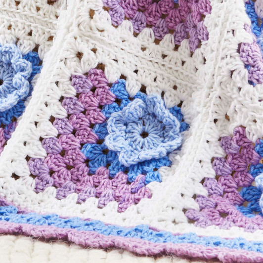 Herrschners Bluebell Breeze Baby Blanket Crochet Kit