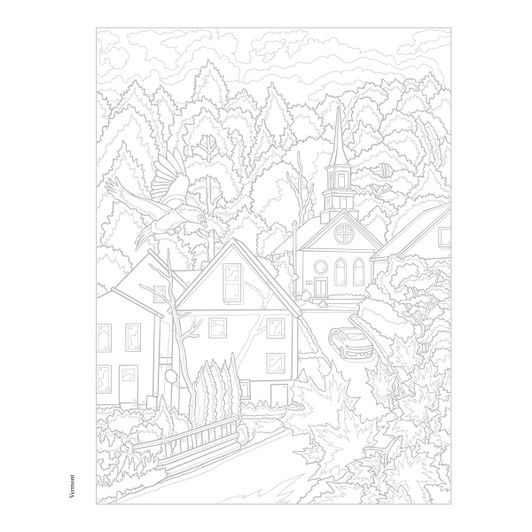 Dover Road Trip USA Color by Number Coloring Book