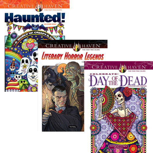 Dover Halloween, Set of 3 Coloring Book