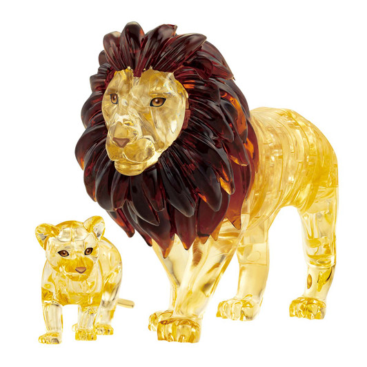 BePuzzled Lion & Baby Crystal 3D Puzzle