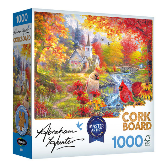 Rose Art Secluded Church in Fall Jigsaw Puzzle Rose Art Secluded Church in Fall Jigsaw Puzzle