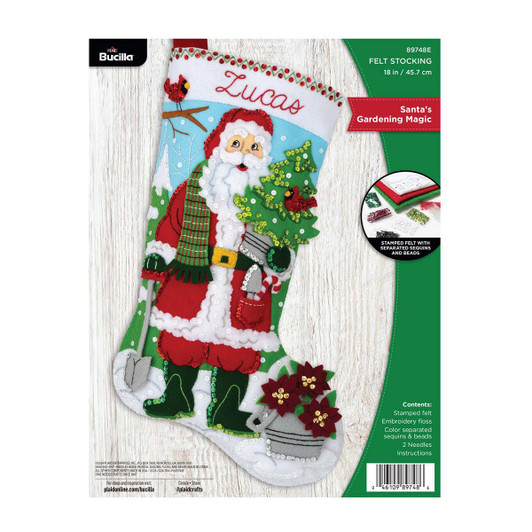 Bucilla Santa's Gardening Magic Stocking Kit