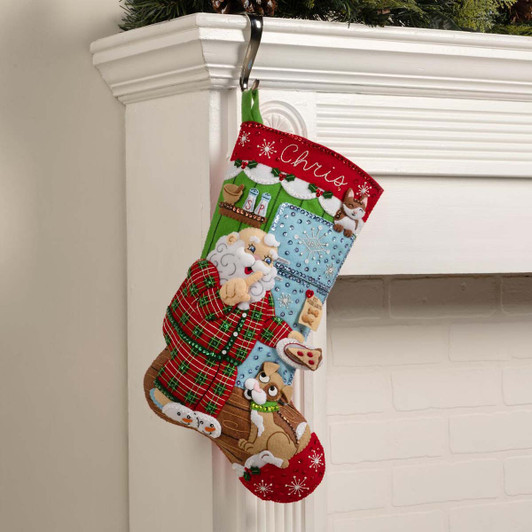 Bucilla Santa's Midnight Snack Stocking Kit Bucilla Santa's Midnight Snack Stocking Kit