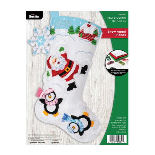 Bucilla Snow Angel Friends Stocking Kit