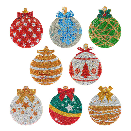 Diamond Art Christmas Ornaments Coasters Diamond Painting Diamond Art Christmas Ornaments Coasters Diamond Painting