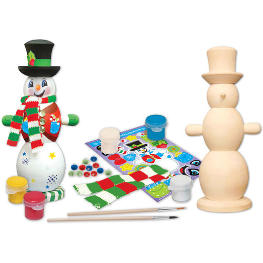 Masterpieces Puzzle Co Snowman Nutcracker Model - Wood