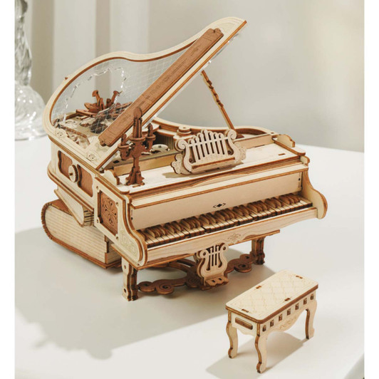 Robotime Magic Piano Music Box Model - Wood Robotime Magic Piano Music Box Model - Wood