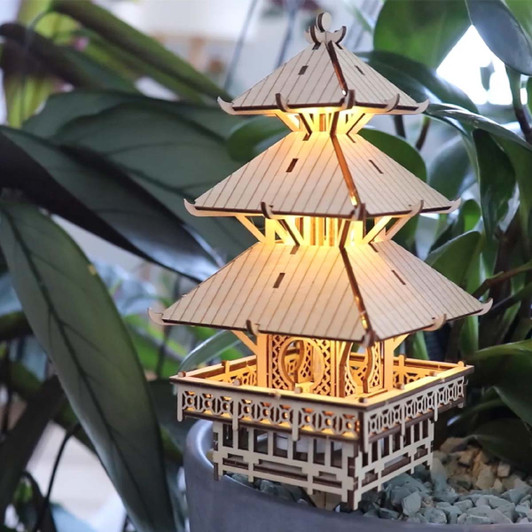 Tiny Treehouses Temple of Serenity Model - Wood
