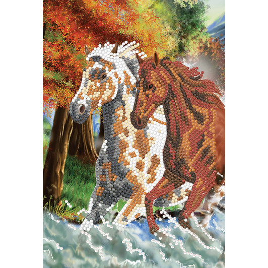 Crystal Art Wild Horses Notebook Diamond Painting