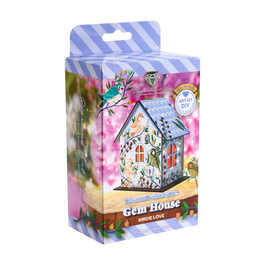 Diamond Art Club Birdie Love LED Gem House Diamond Painting Diamond Art Club Birdie Love LED Gem House Diamond Painting