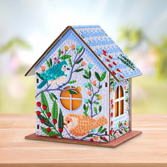 Diamond Art Club Birdie Love LED Gem House Diamond Painting Diamond Art Club Birdie Love LED Gem House Diamond Painting