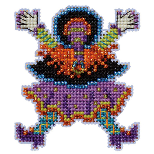 Wichelt Imports, Inc. Splat Witch Ornament Counted Cross-Stitch Kit