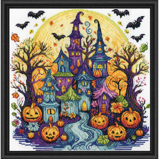 Design Works Spooky Village Counted Cross-Stitch Kit