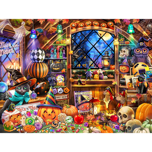 Cobble Hill Halloween Collectibles Jigsaw Puzzle