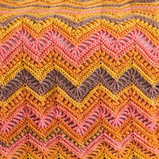 Caron Rocky Ripple Blanket Crochet Kit