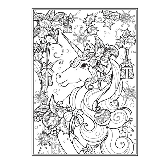 Dover An Enchanted Christmas Coloring Book