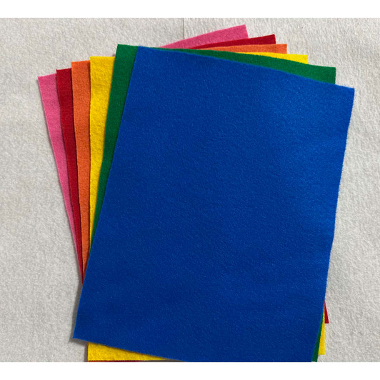 Assorted Brights Felt Sheets