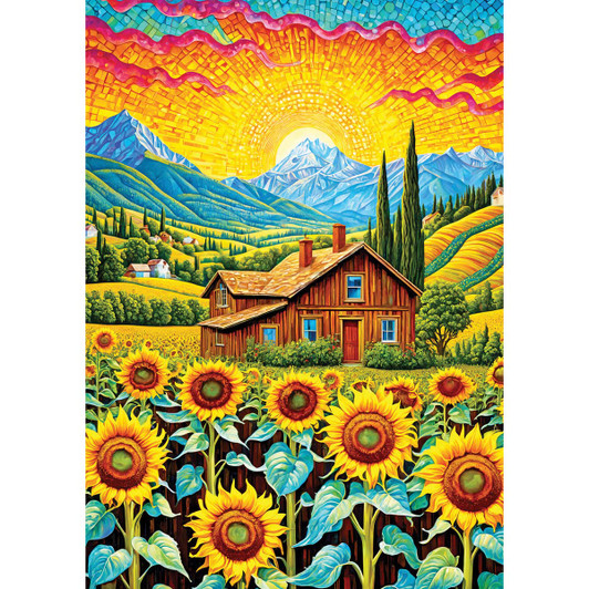 Enjoy Sunflower House Jigsaw Puzzle