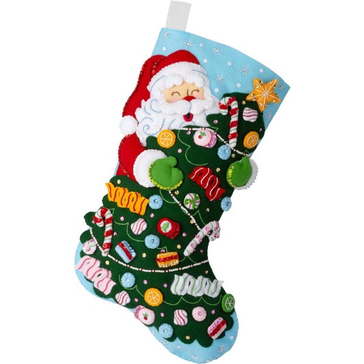 Bucilla Santa's Candy Christmas Stocking Kit