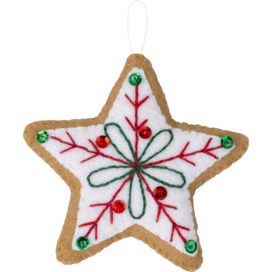 Bucilla Jolly Gingerbread Snowman Felt & Sequin Kit Bucilla Jolly Gingerbread Snowman Felt & Sequin Kit