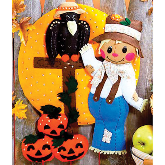 Design Works Harvest Moon Wall Hanging Felt & Sequin Kit