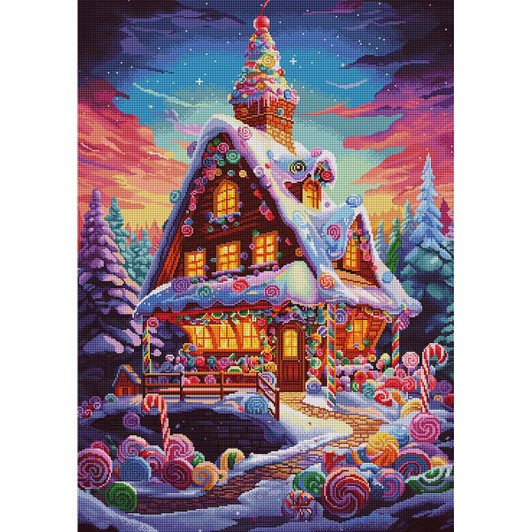 Diamond Art Club Gingerbread Chalet Diamond Painting Diamond Art Club Gingerbread Chalet Diamond Painting