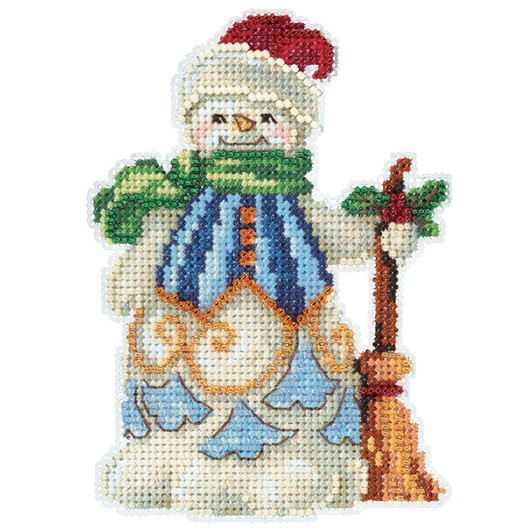 Jim Shore Clean Sweep Snowman Ornament Kit