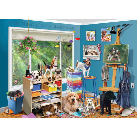 Cobble Hill Studio Pups Jigsaw Puzzle