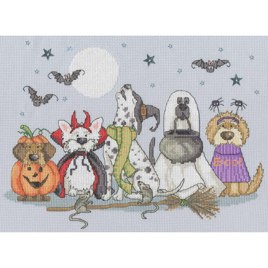 Bothy Threads Howling Hounds Counted Cross-Stitch Kit
