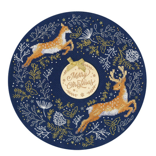 Bothy Threads Woodland Wreath Counted Cross-Stitch Kit