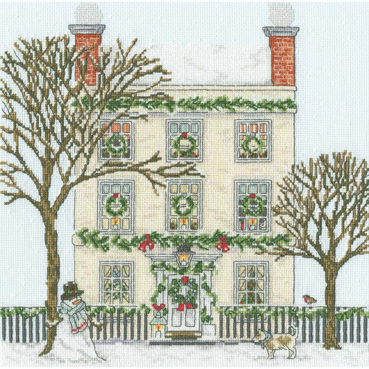 Bothy Threads Christmas Townhouse Counted Cross-Stitch Kit